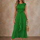 Corinne | Belted A-Line Midi