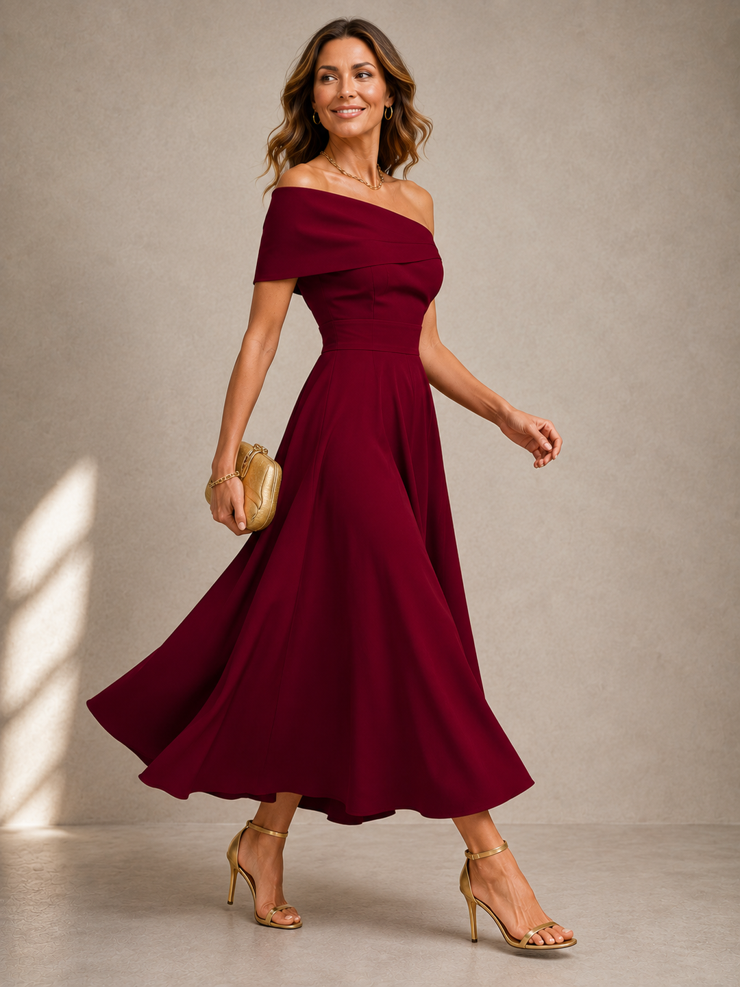 Violet Bennett and Lowe maxi dress with a flowing silhouette, elegant design, and graceful sweeping length.