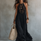Ebonelle | Boho Lace Maxi Dress