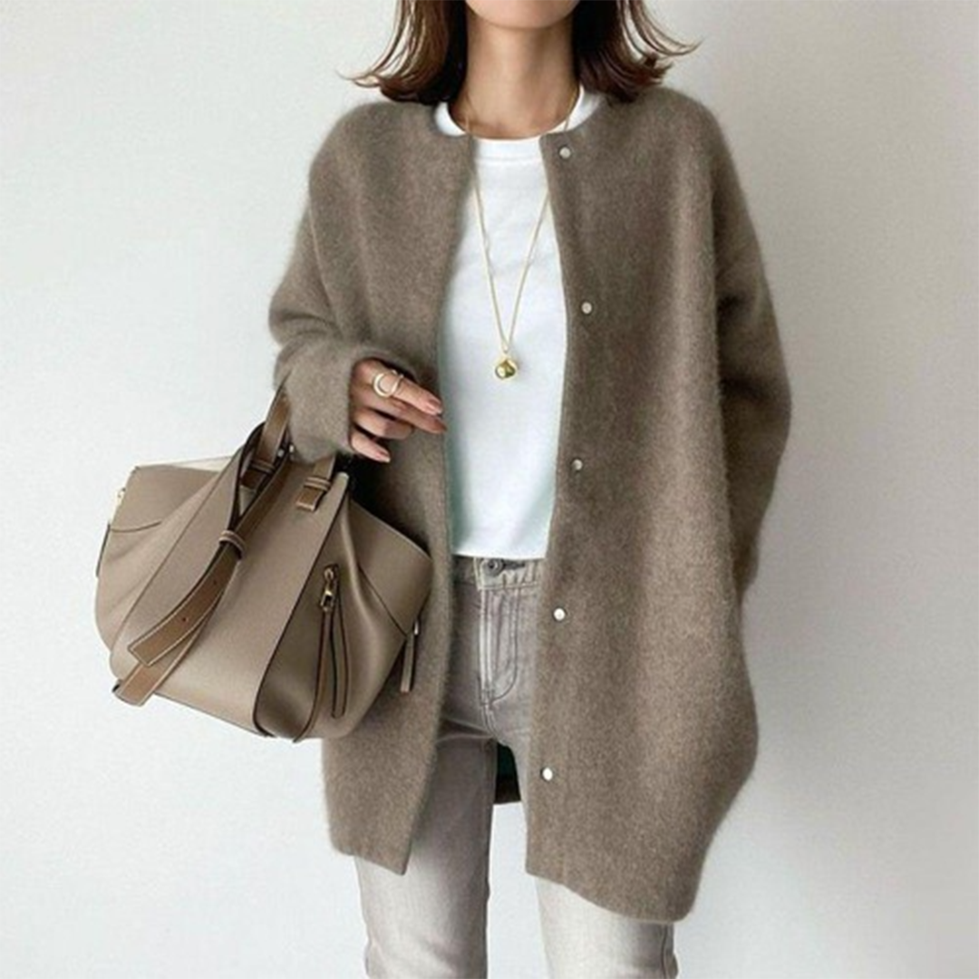 Noemi | Relaxed Long-Sleeve Knit Cardigan for Women
