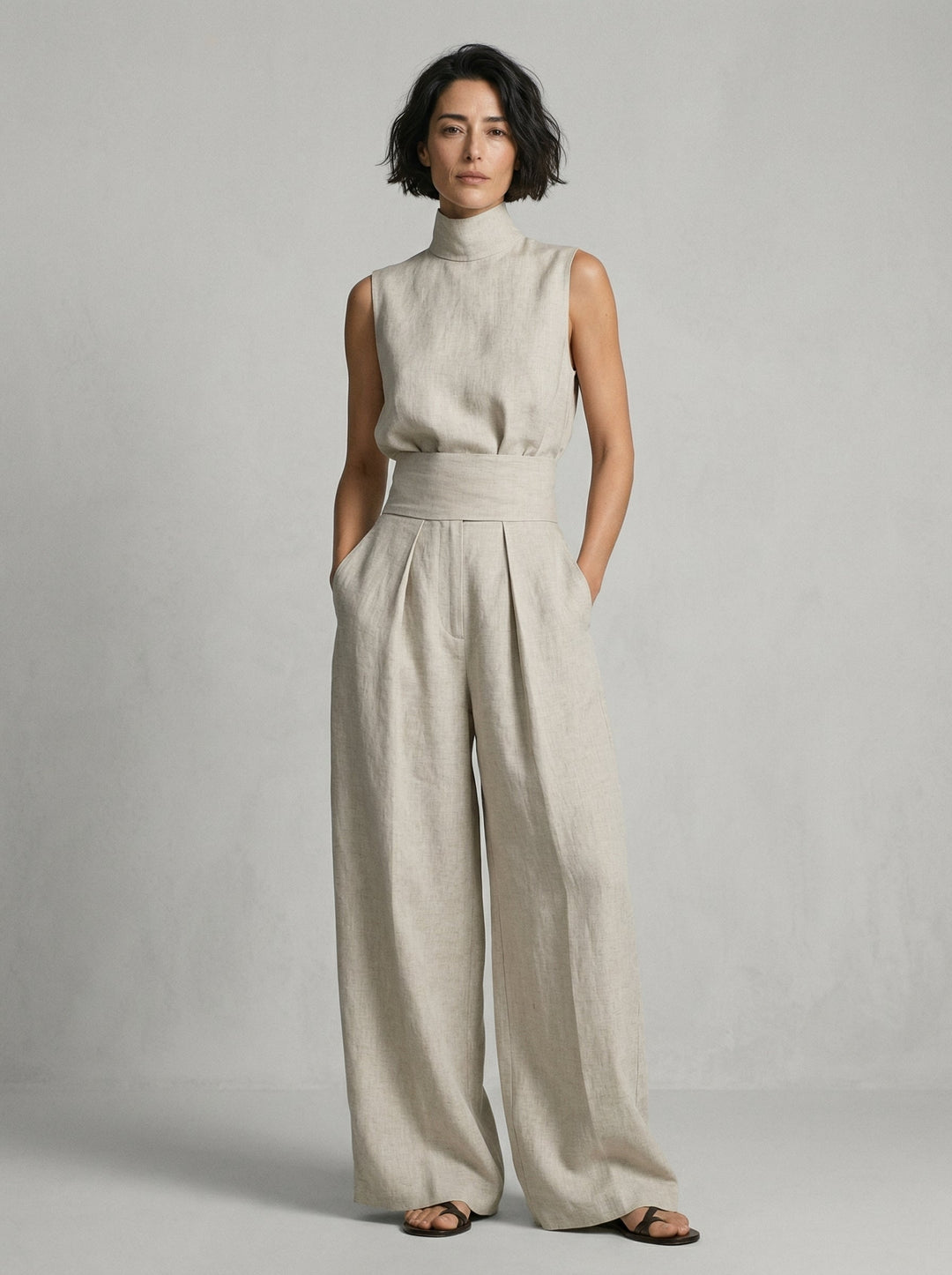 Nuria | Sleeveless Top Set