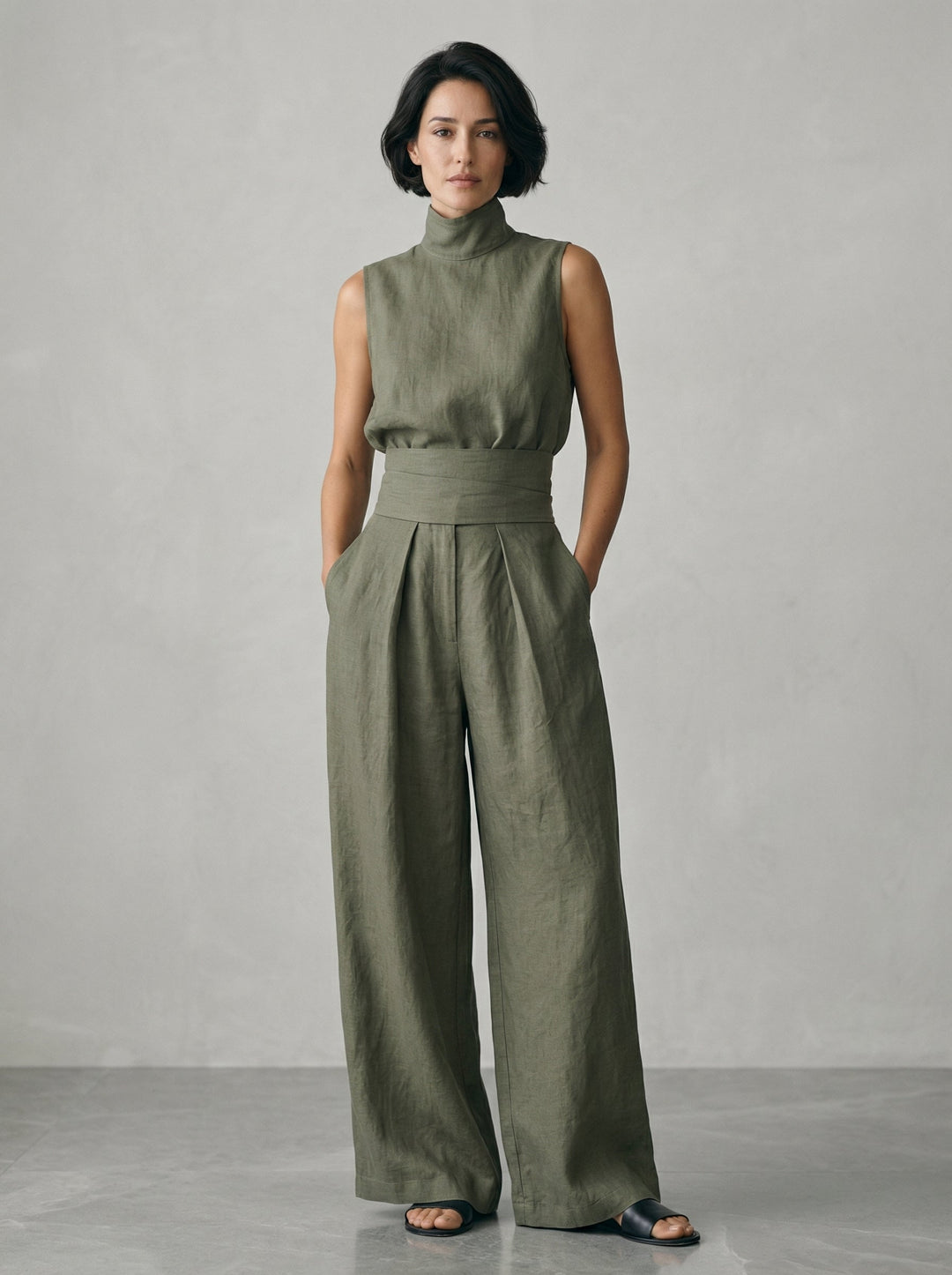 Nuria | Sleeveless Top Set