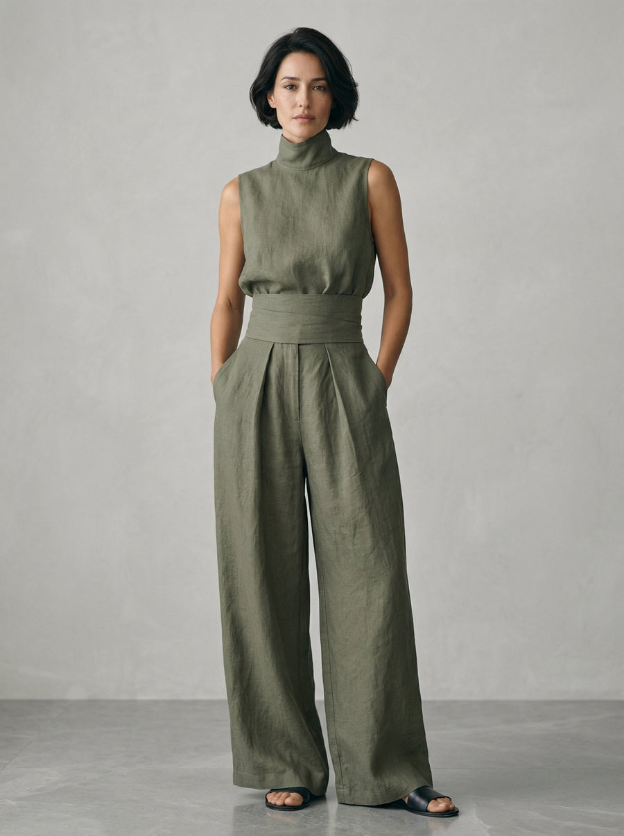 Nuria | Sleeveless Top Set