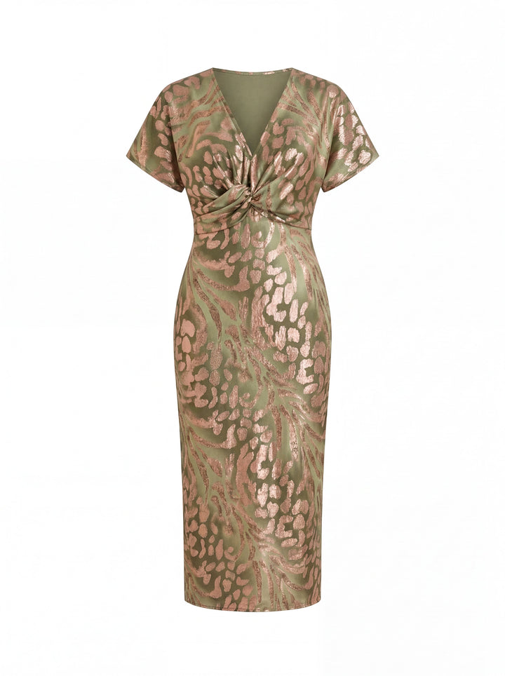 Lauren | Ruffle Sleeve Midi Dress for Women