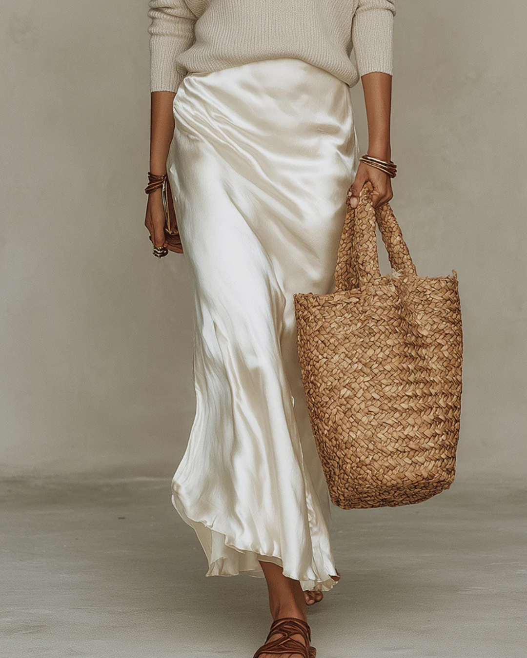 Grace | Satin Midi Dress for Women