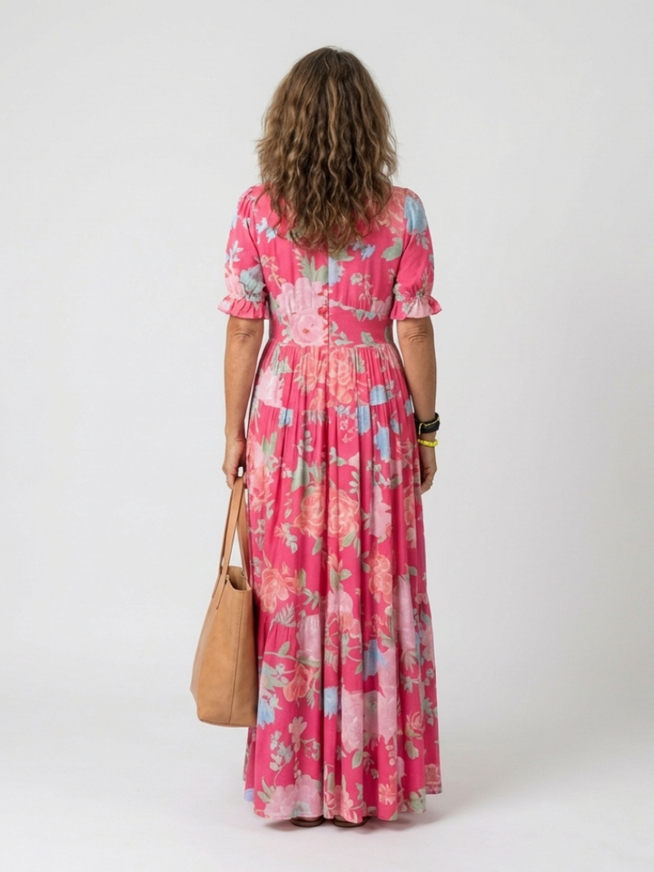 Lacey | Floral V-Neck Maxi Dress for Women