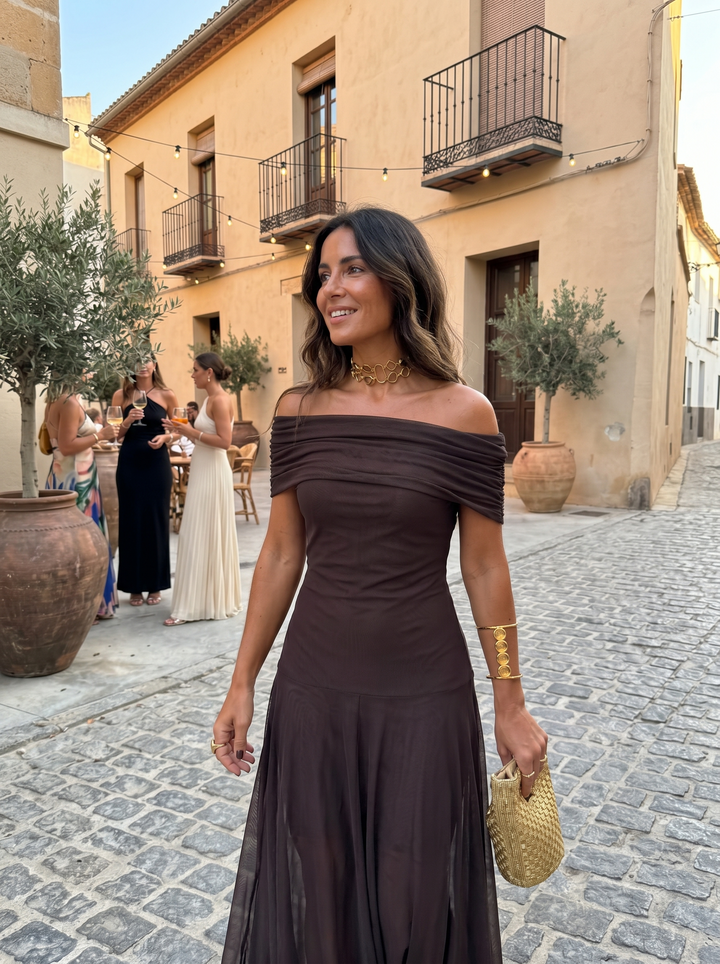 Jordan | One-Shoulder Print Maxi Dress for Women