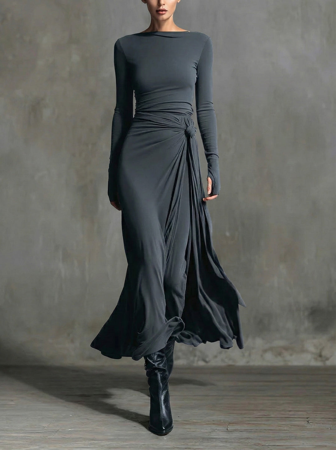Marissa | Side-Knot Maxi Dress