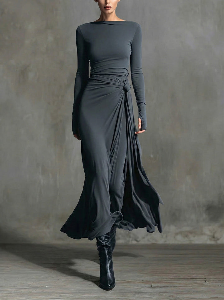 April | Side-Knot Maxi Dress