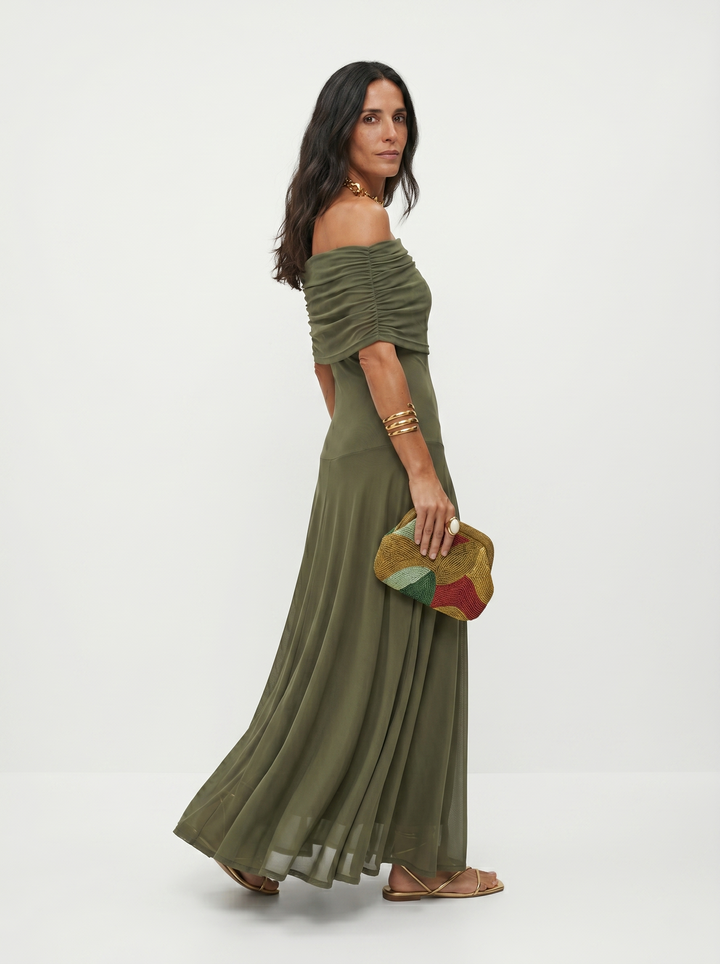 Jordan | One-Shoulder Print Maxi Dress for Women