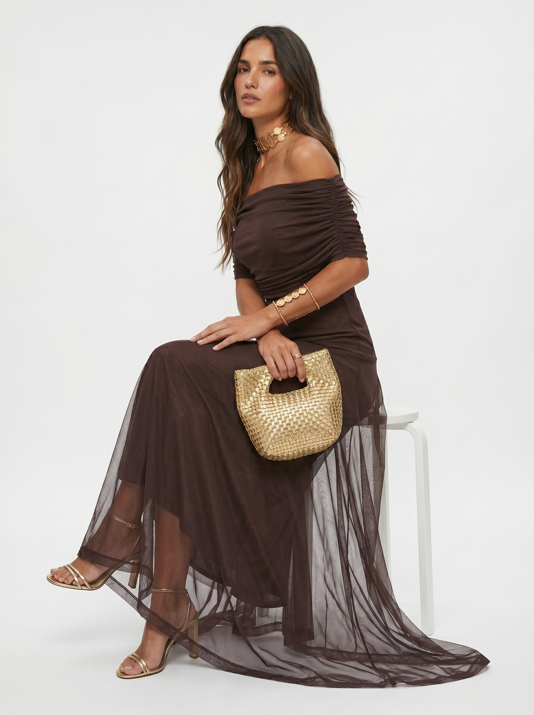Jordan | One-Shoulder Print Maxi Dress for Women