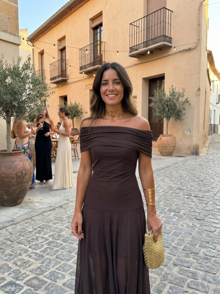 Jordan | One-Shoulder Print Maxi Dress for Women