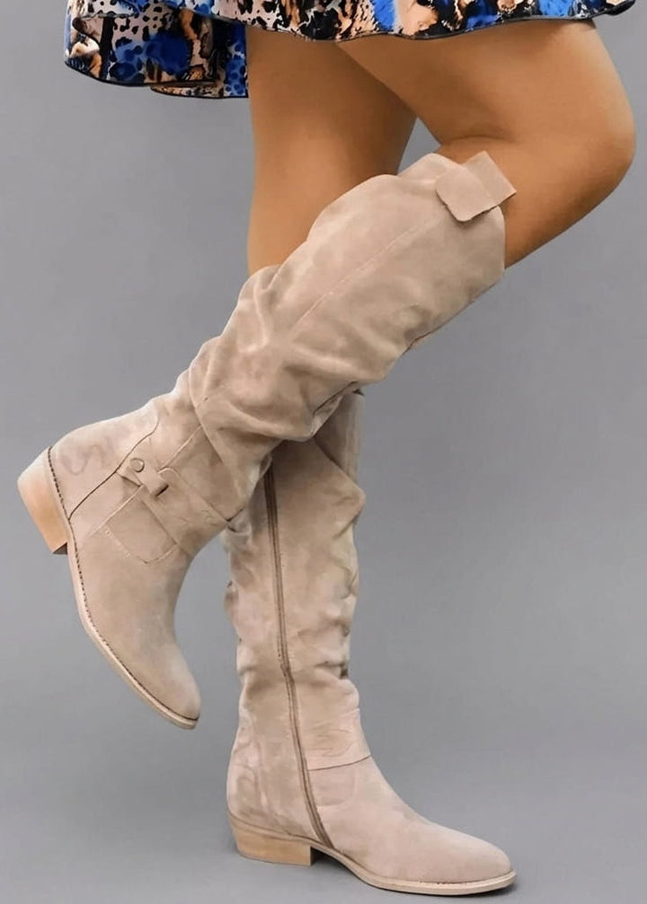 Tamsin | Slouchy Knee-High Western Boot