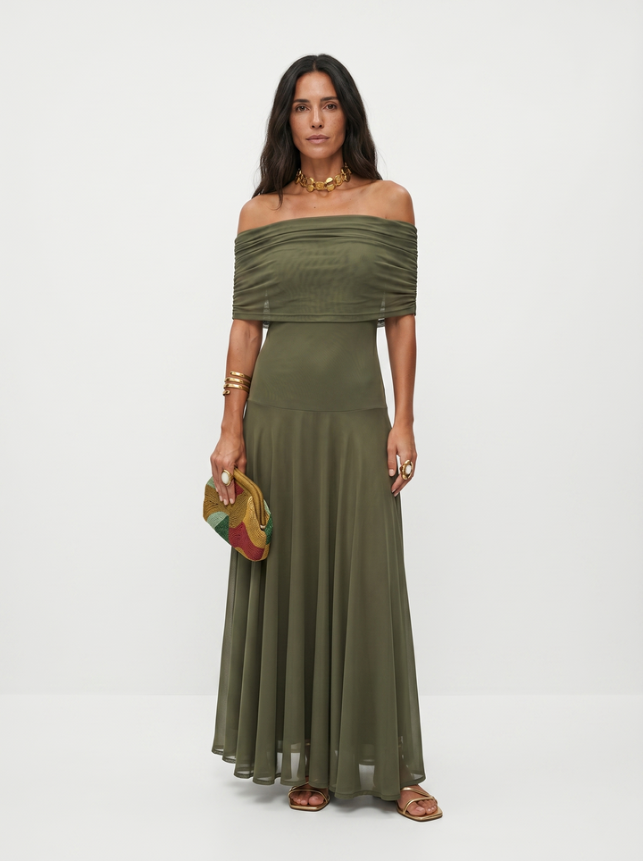 Jordan | One-Shoulder Print Maxi Dress for Women