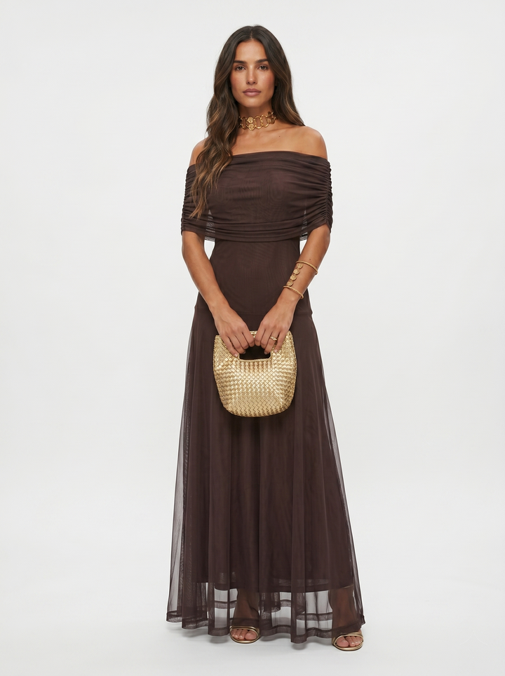 Jordan | One-Shoulder Print Maxi Dress for Women