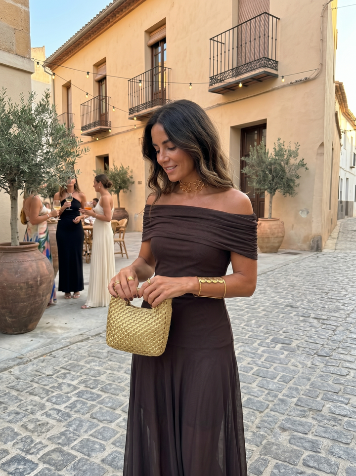 Jordan | One-Shoulder Print Maxi Dress for Women
