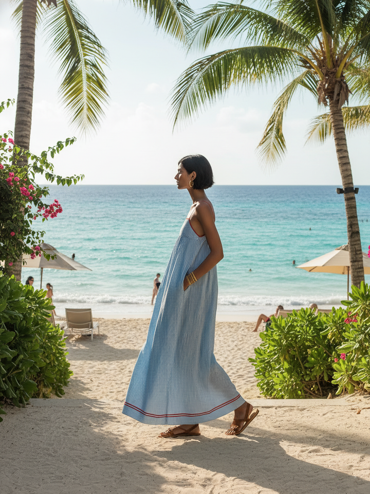 Hannah | Striped Maxi Dress for Women