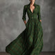 Odessa | Plaid Button-Front A-Line Midi Dress for Women