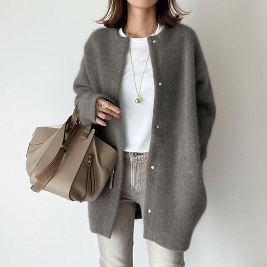 Noemi | Relaxed Long-Sleeve Knit Cardigan for Women