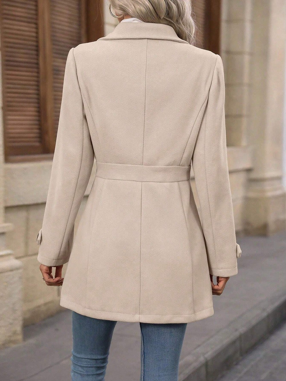 Linnet | Button-Tab Waist Fitted Coat