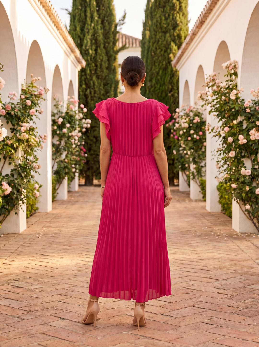 Jenna | Tie-Front Midi Dress for Women