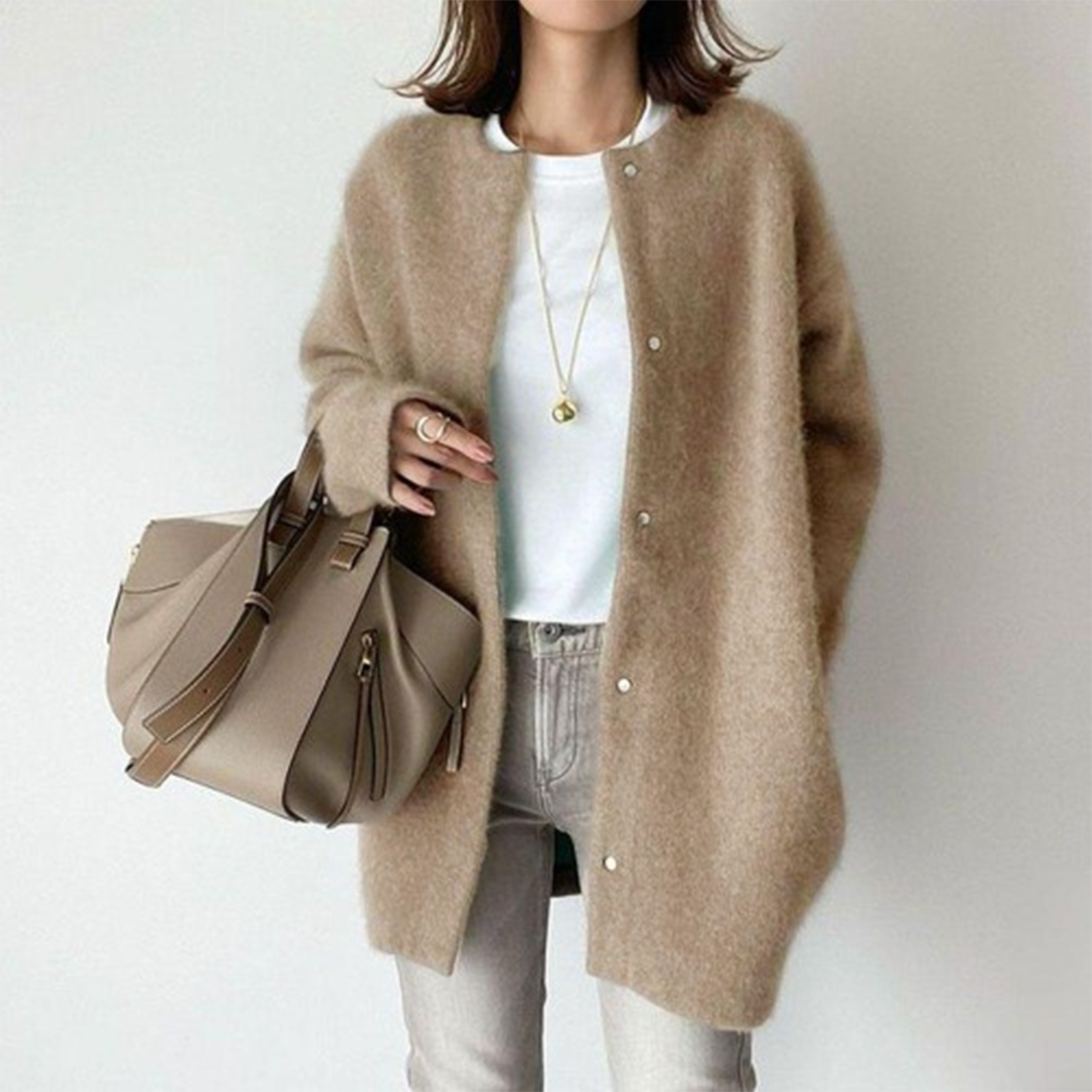 Noemi | Relaxed Long-Sleeve Knit Cardigan for Women
