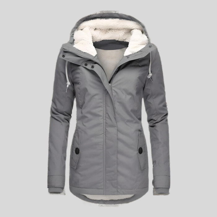 Elsie | Waterproof Hooded Fleece-Lined Coat for Women