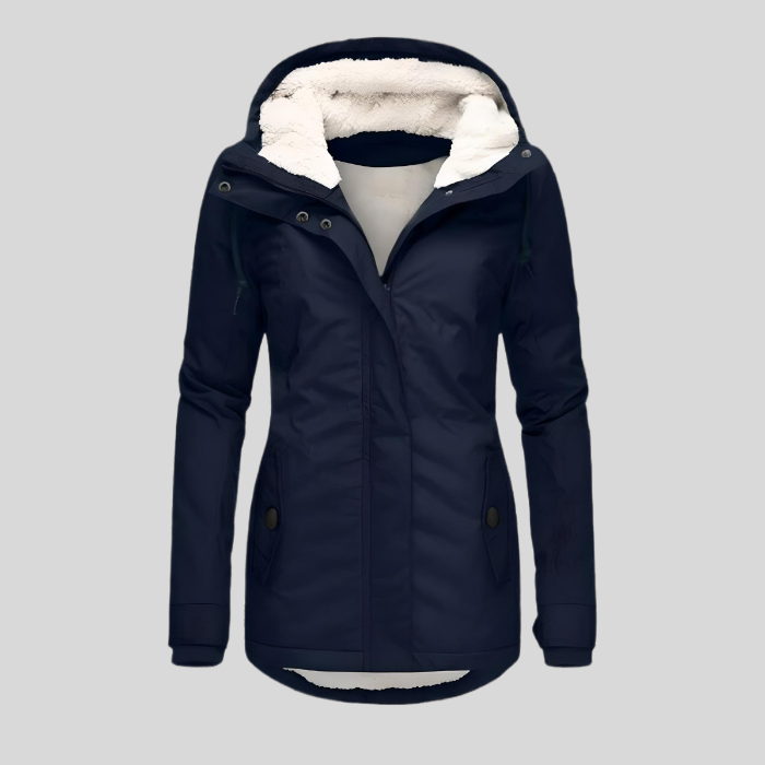 Elsie | Waterproof Hooded Fleece-Lined Coat for Women