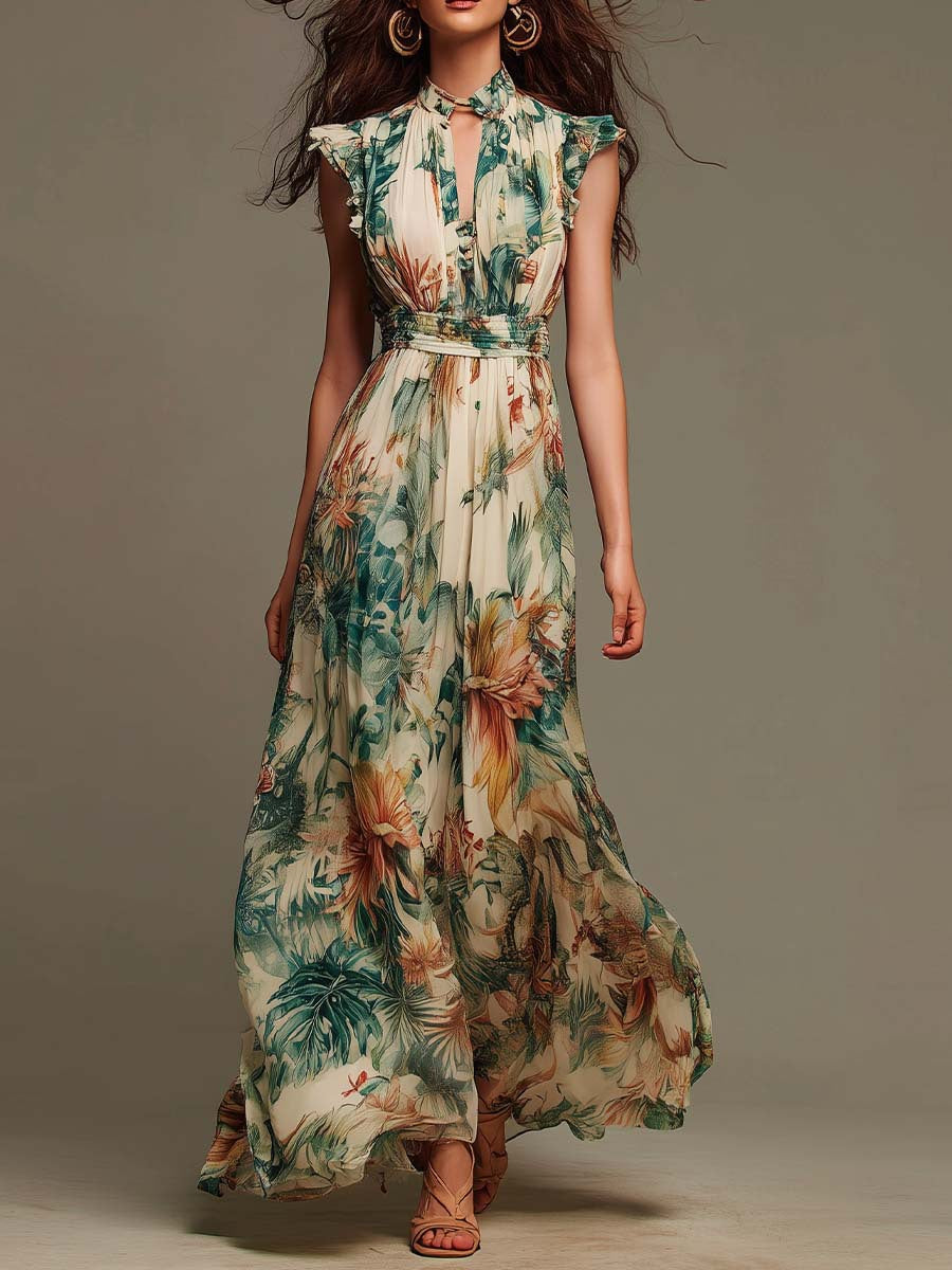 Eden | Tropical Maxi Dress