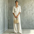 Monroe | Wide-Leg Shirt Jumpsuit