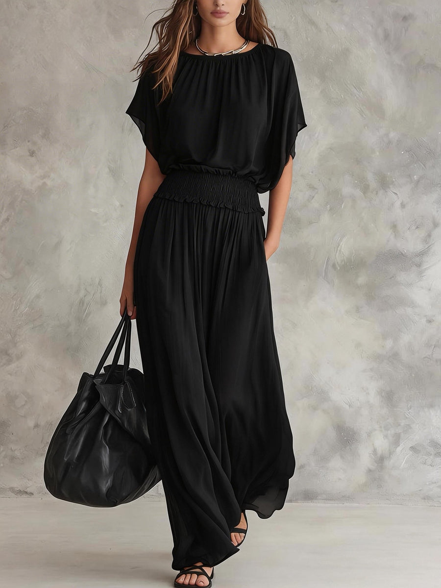 Romi | Draped Wide-Leg Set