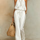 Isla | Halter Neck Wide-Leg Jumpsuit for Women