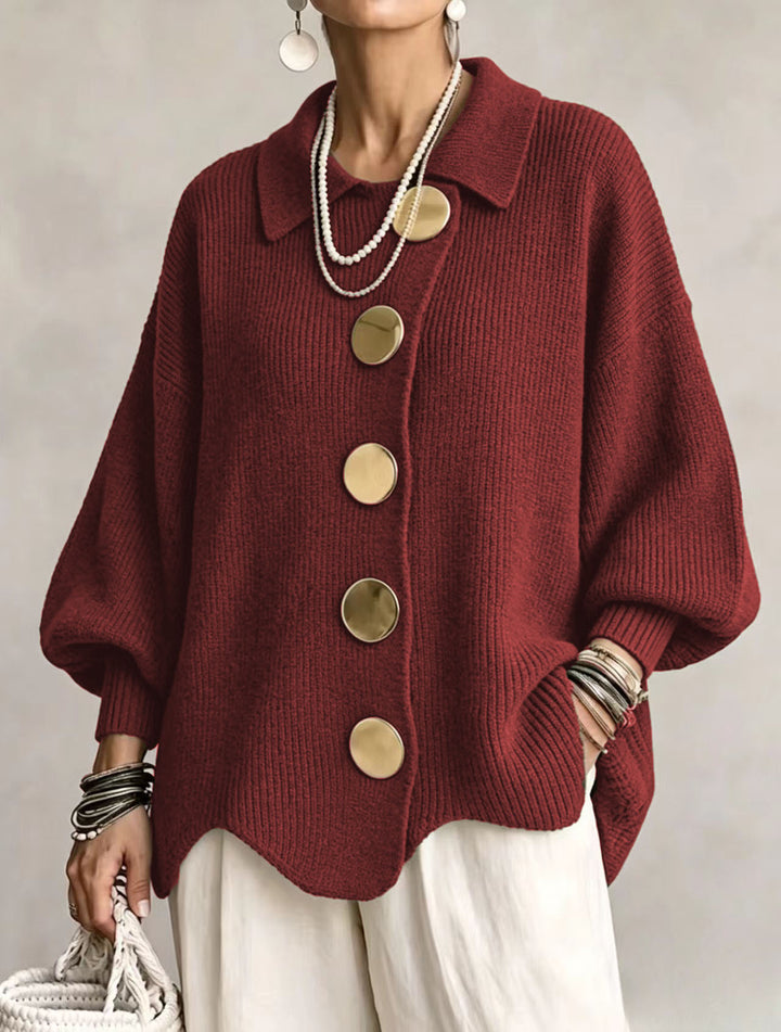 Isadora | Oversized Collared Cardigan for Women