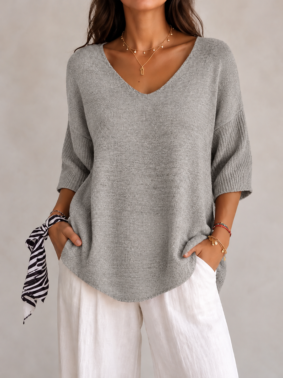 Noelia | Casual Lightweight V-Neck Sweater