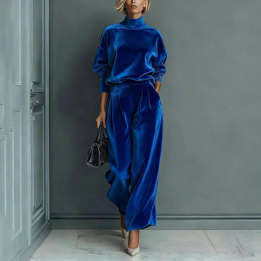 Bennett and Lowe Renee statement-sleeve pants set featuring a stylish coordinated top and matching pants in a modern design.