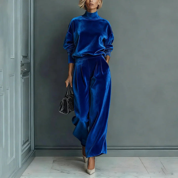 Bennett and Lowe Renee statement-sleeve pants set featuring a stylish coordinated top and matching pants in a modern design.