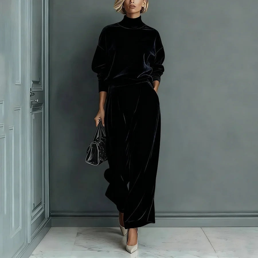Bennett and Lowe Renee statement-sleeve pants set featuring a stylish matching top and wide-leg pants in a modern design.