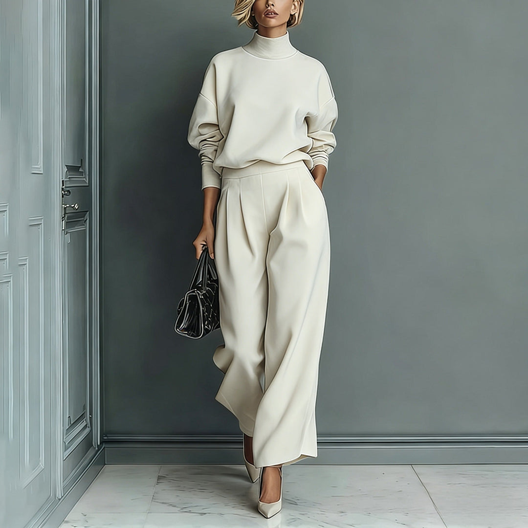 Bennett and Lowe Renee statement-sleeve pants set featuring a stylish matching top and pants with bold sleeve design.