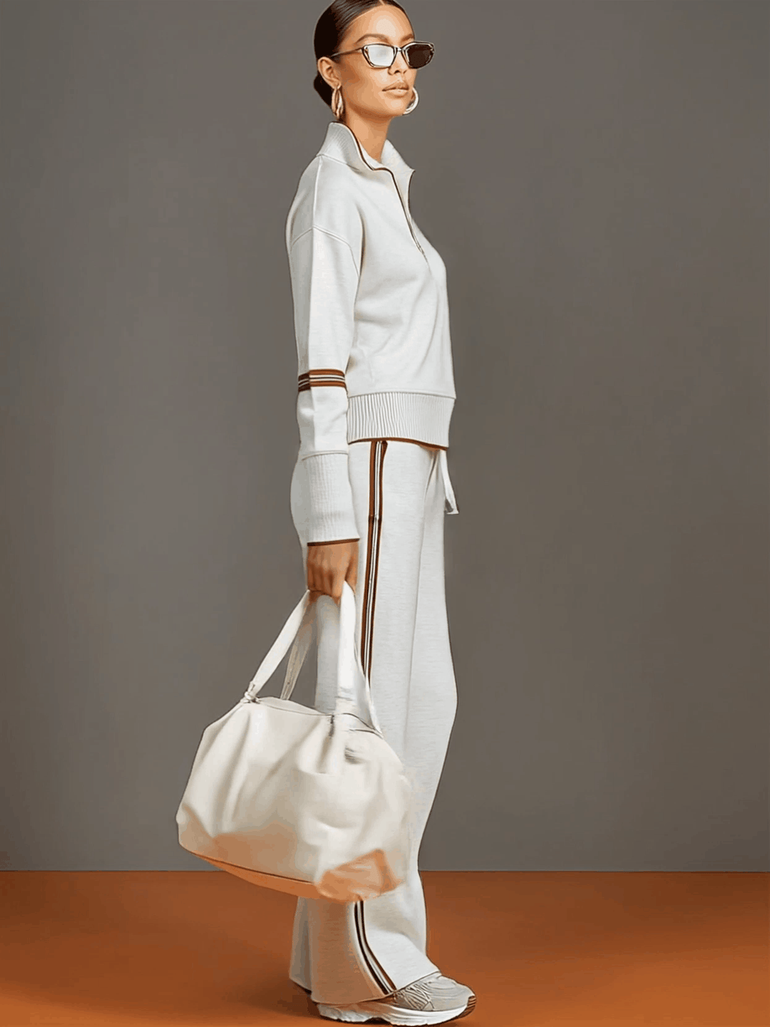 Christine blouse and wide-leg pants set by Bennett and Lowe, featuring a stylish coordinated outfit with flowing fabric and modern design.