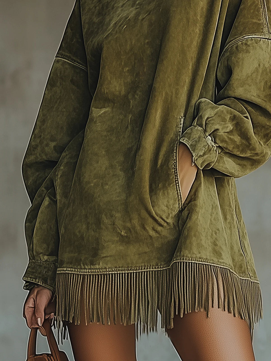 Teresa | High-Neck Fringe Dress