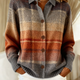 Edith | Autumn Ombre Plaid Cardigan for Women