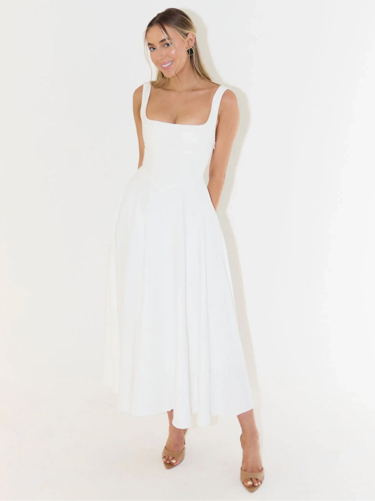 Monica | Classic Midi Dress for Women