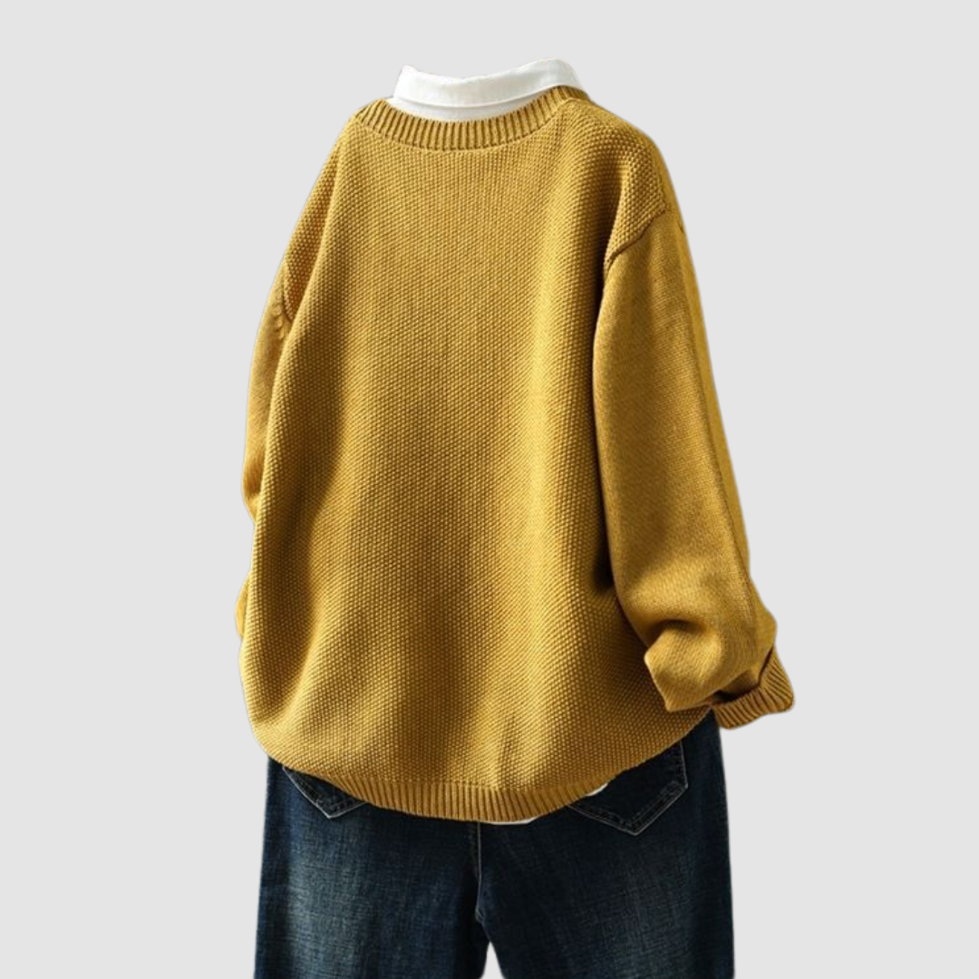 Berlinda | Button-Front Long-Sleeve Knit Cardigan for Women