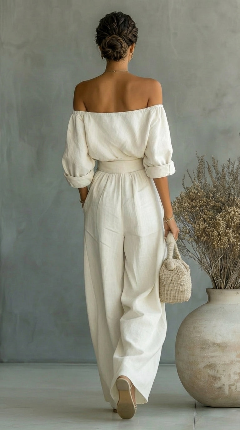 Liliana | Linen-Effect Summer Set