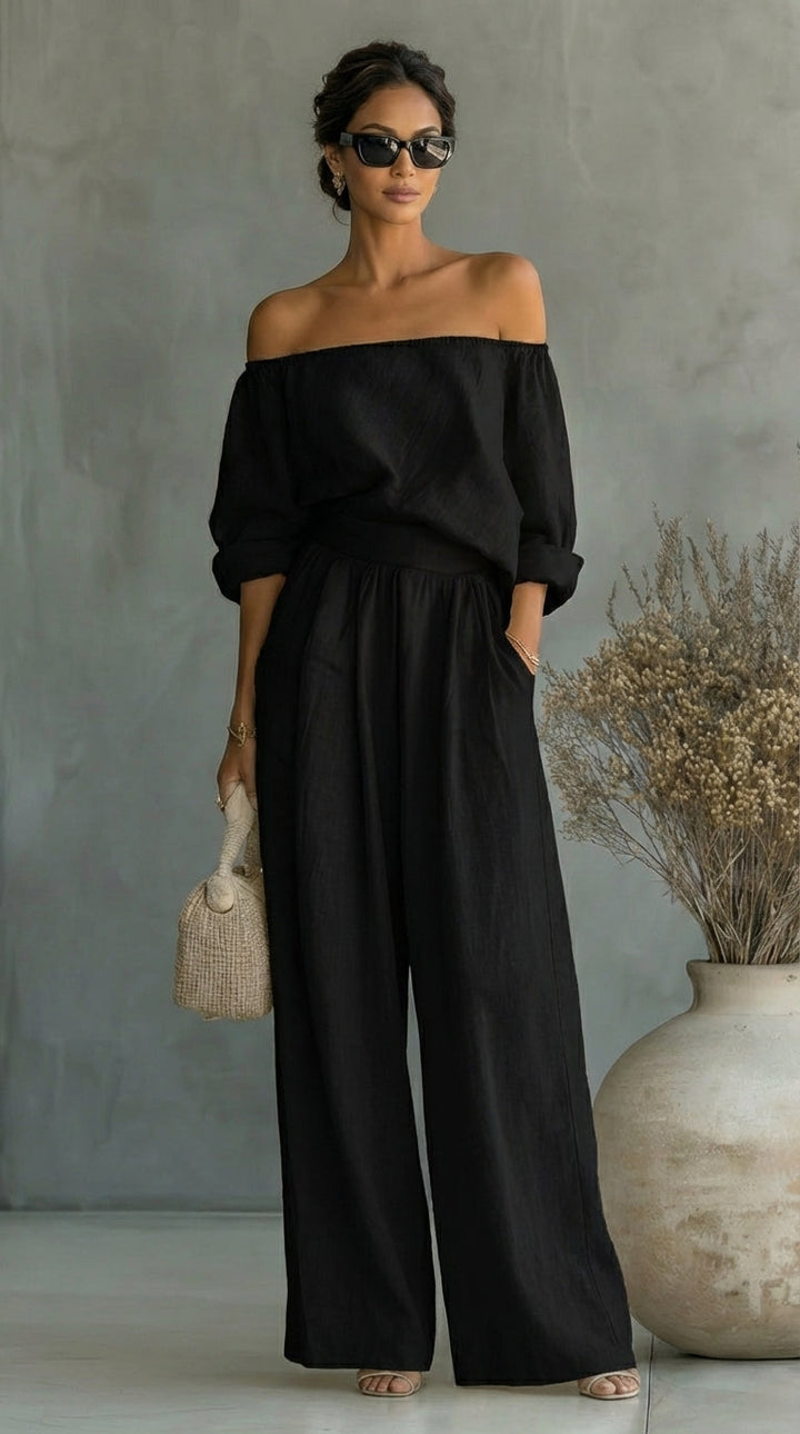Liliana | Linen-Effect Summer Set