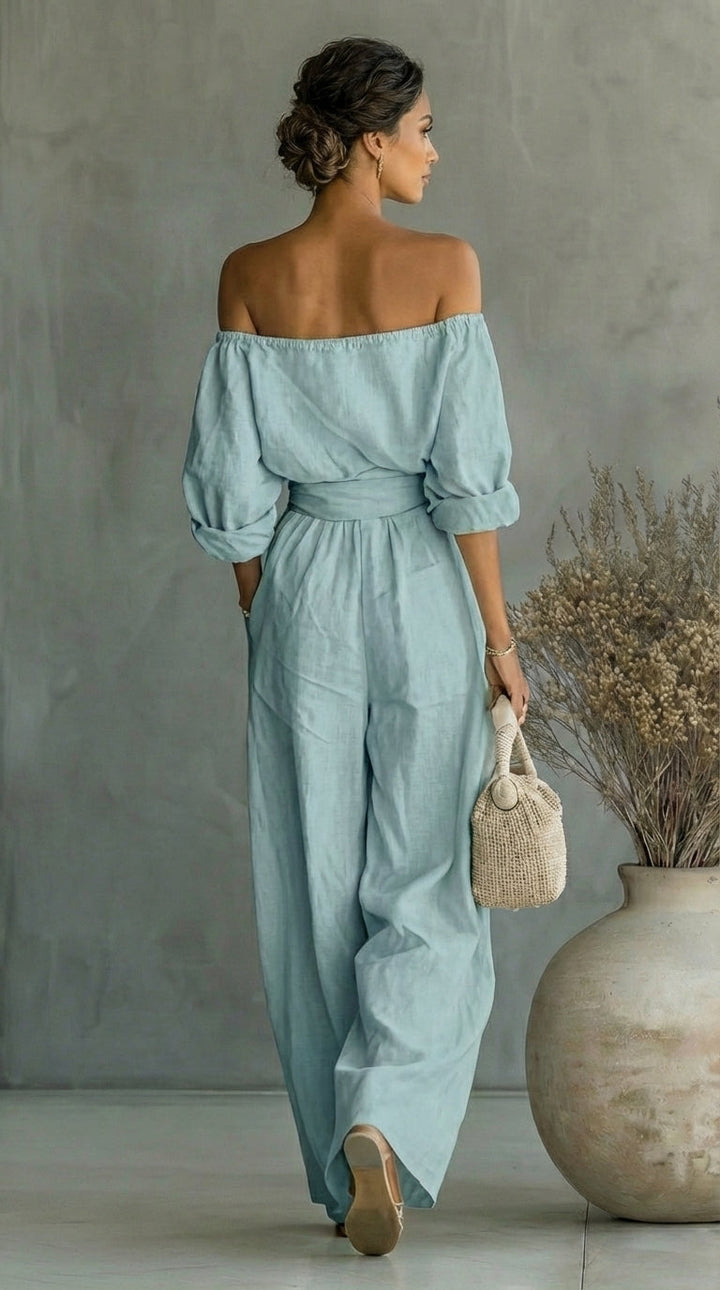 Liliana | Linen-Effect Summer Set