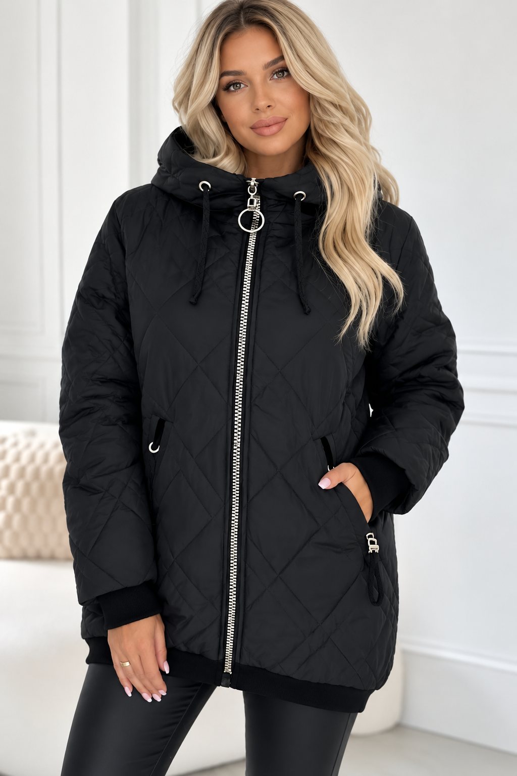 Wendy | Quilted Zip-Front Jacket