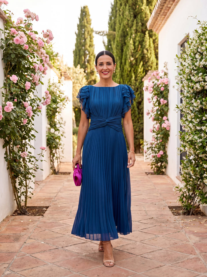 Jenna | Tie-Front Midi Dress for Women
