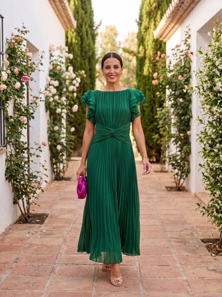 Jenna | Tie-Front Midi Dress for Women