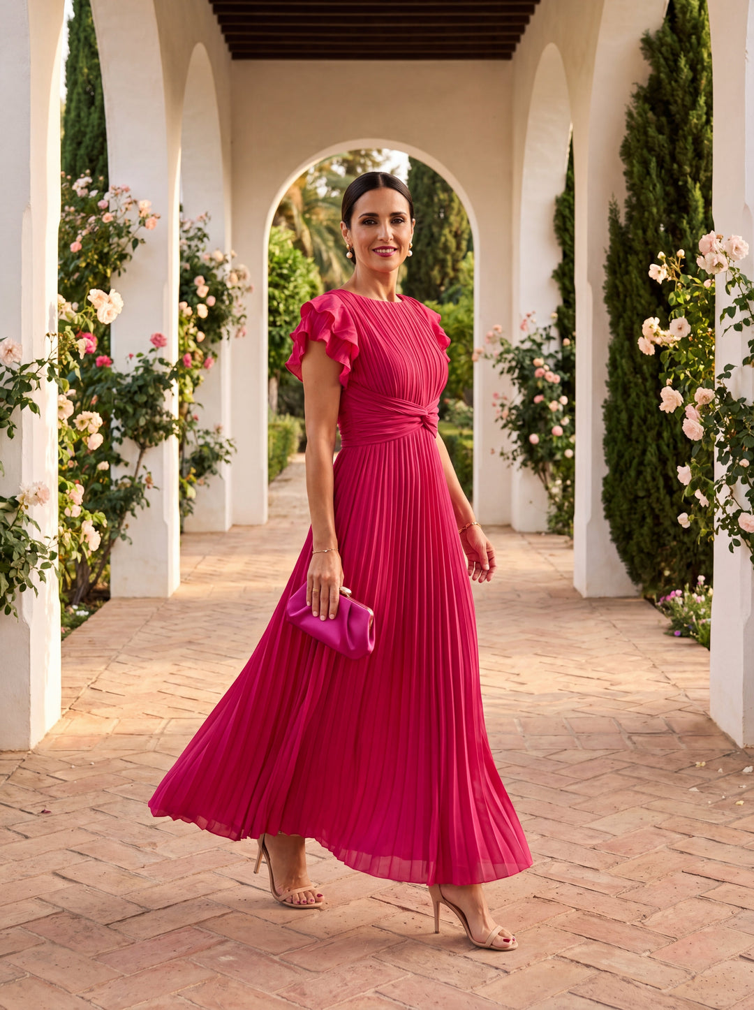 Jenna | Tie-Front Midi Dress for Women